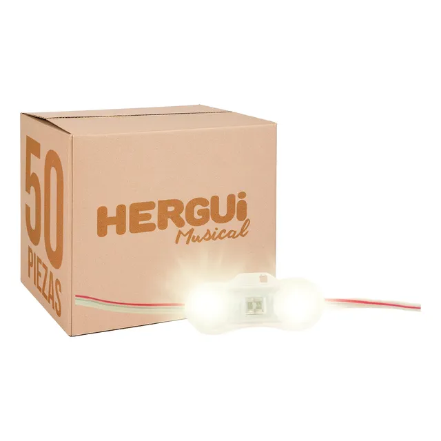 Paq. 50 Pzas. De Modulo 2 Leds Samsung Smd2835 1w Blanco Cal