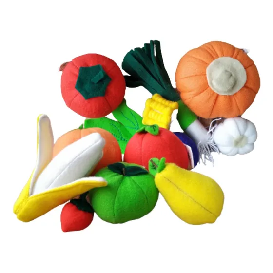 Comida De Tela Mix Frutas Y Verduras X 12 Un Lasatitas