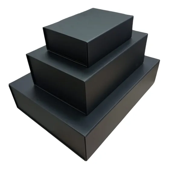 Caja Lujo Negra C/cierre Margnético 30*20*10,  10 Unidades