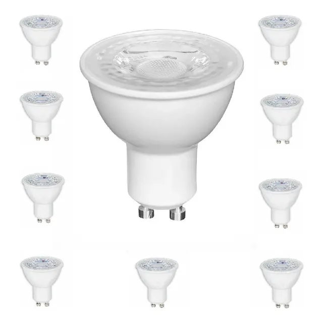 Kit10 Lampada Led Dicroica Mr16 Gu10 6w - 7w  Inmetro