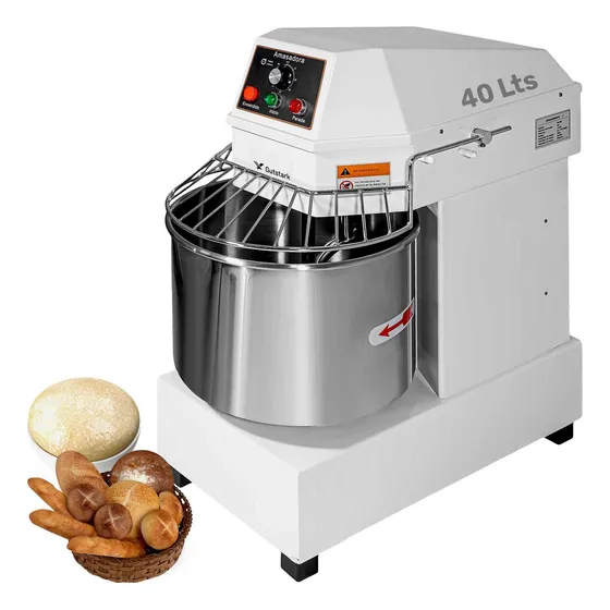 Amasadora Industrial Comercial 40 Litros 15kg 1500w 246rpm