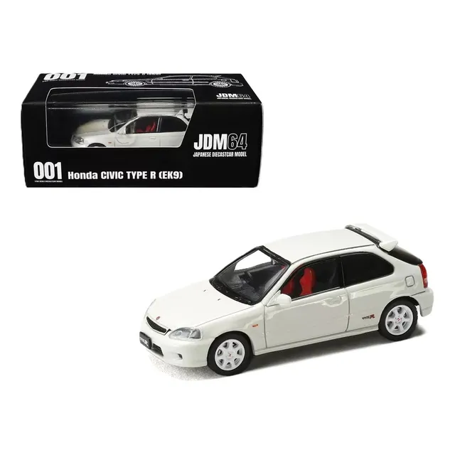 Jdm64 Honda Civic Type R (ek9) Championship White 1/64 Color Blanco