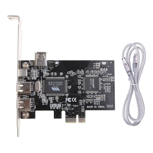 (a) Para Tarjeta De Expansión Capture Pcie 3x1394a Firewire
