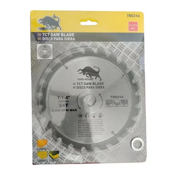 Disco Sierra Circular 7 1/4 Pulgada 24 Dientes Corte Madera