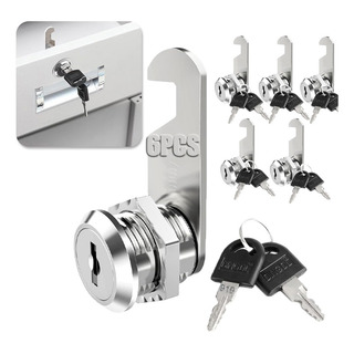 6 Pcs Cerradura Chapa Para Muebles Cajones Closet Con Llaves Para Aberturas De 1mm A 10mm De Espesor. Cerradura Para Gancho De 90° 20 Mm Para Cajonera 6 Pcs Cerradura Chapa Para Muebles Cajones Closet Con Llaves Para Aberturas De 1mm A 10mm De Espesor. Cerradura Para Gancho De 90° 20 Mm Para Cajonera