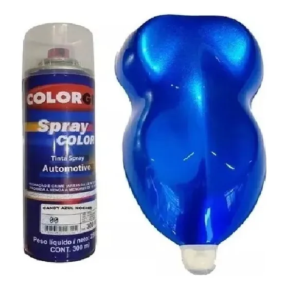 Pintura Candy Aerosol Kit X 3 Unidades Azul Electrico