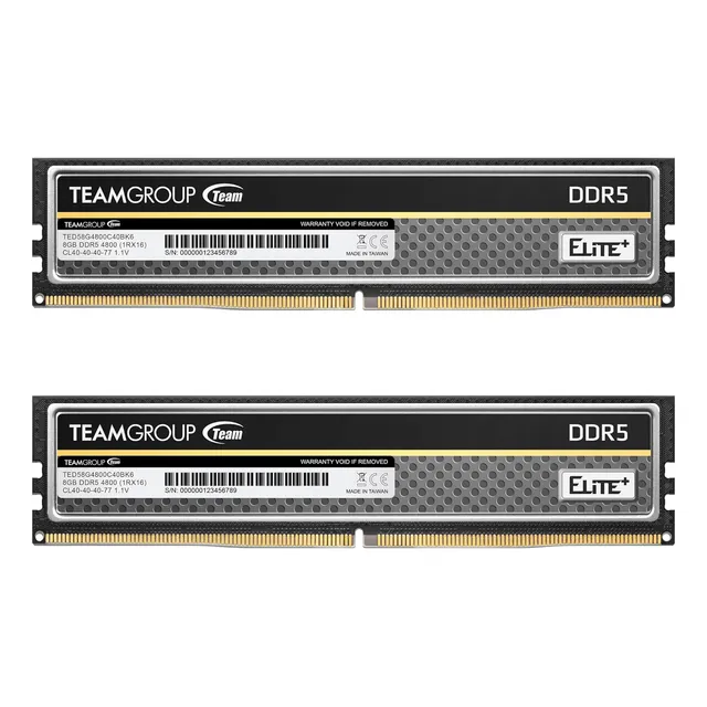 Teamgroup Elite Plus Ddr5 16gb (2x8gb) 4800mhz Pc5-38400 ...