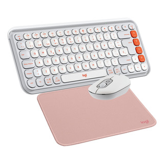 Kit De Teclado Y Mouse Pop Icon Blanco + Mousepad Logitech Kit De Teclado Y Mouse Pop Icon Blanco + Mousepad Logitech