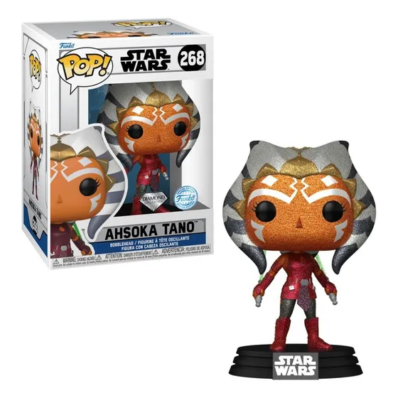 Boneco Funko Pop! Star Wars Ahsoka Tano Com Glitter Candide