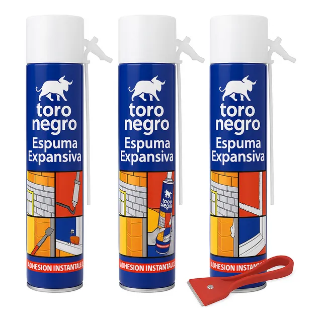 Espuma Expansiva Poliuretano Sellador Aislante 750 Ml Pack 3