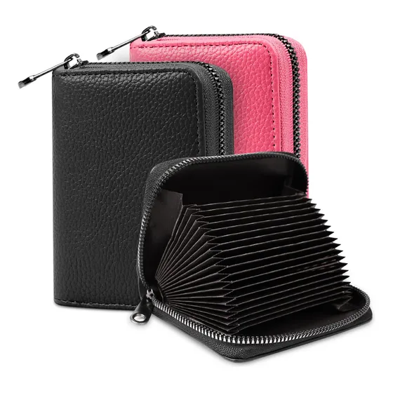 Vznn 2pcs 20 Card Tarjeta De Crédito Wallet,papeles 1zlsd
