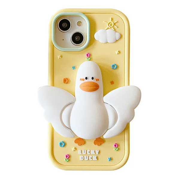 Funda De Teléfono A De Silicona Con Dibujos Animados Con For