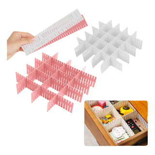 32 Pzs Divisores Plásticos Ajustables Para Cajones Organizar 32 Pzs Divisores Plásticos Ajustables Para Cajones Organizar