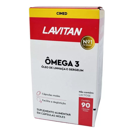 Suplemento Em Cápsulas Cimed Lavitan Omega 3 90 Cápsulas Suplemento Em Cápsulas Cimed Lavitan Omega 3 90 Cápsulas