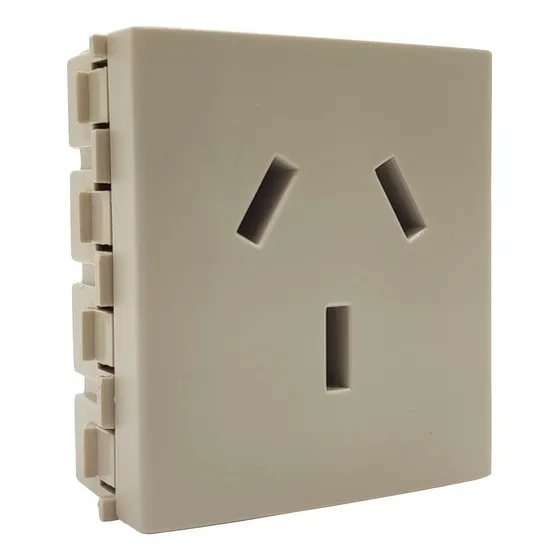 Tomacorriente Patas Rectas 20amp Toma Tierra Teclastar