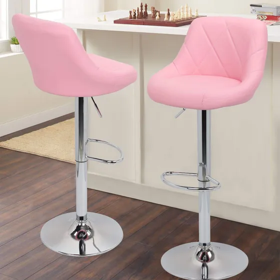 Magshion * Modelo Taburete Bar Juego 2 Rosa