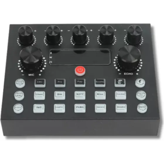 Mesa Mixer Tmt V8s Led Digital Para Podcast E Live