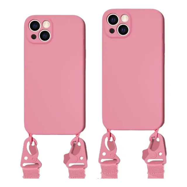 2×para Ossbody Lanyard Cord Rope Phone Case Para iPhone