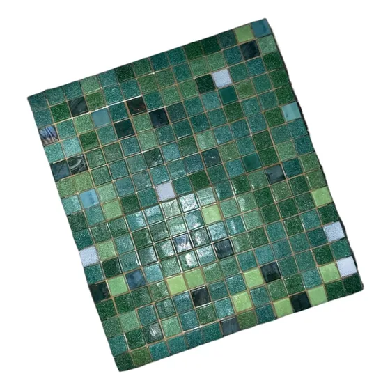 Unica Caja Mosaico Kolorines Mezcla Verde 2x2 Cm Alberca