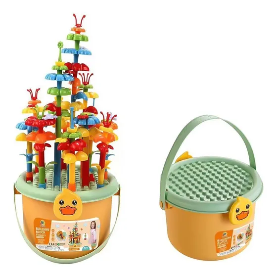 Balde Bloques De Construcción 142pcs Juguete Didáctico Niños