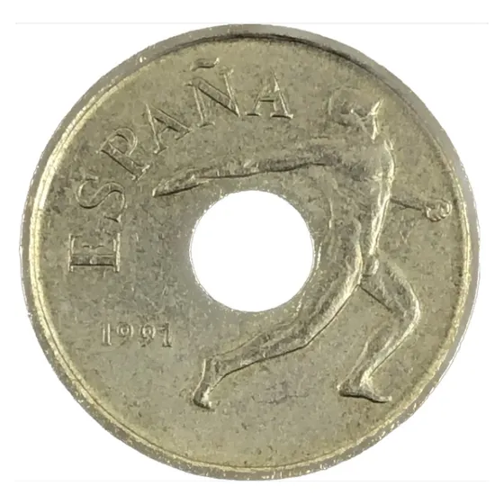 Moeda Olimpiadas Barcelona 1992 - Arremesso De Disco Fc