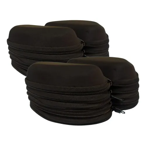 Case Porta Óculos Preto P/ Óculos Solar Atacado Revend 10 Un