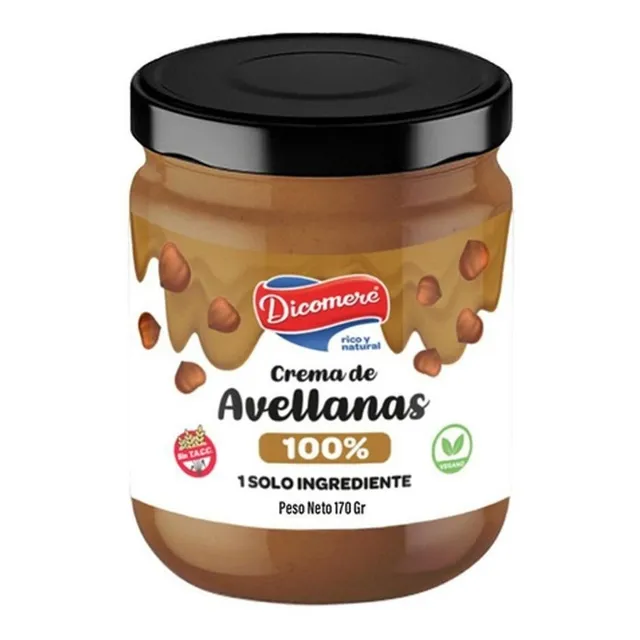 Crema De Avellanas 100% (sin Tacc) Dicomere X 170g