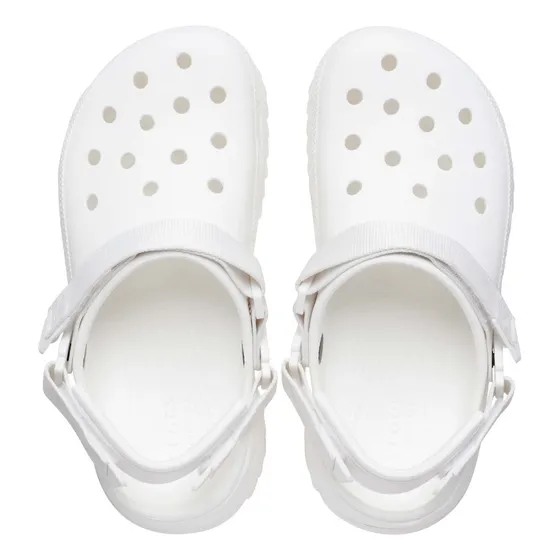 Ojotas Para Mujer Correa Ajustable Color Blanco Crocs