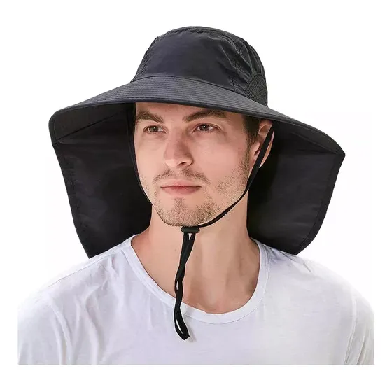 Sombrero Gorra Pesca Protección Sol Ajustable Solapa Playa
