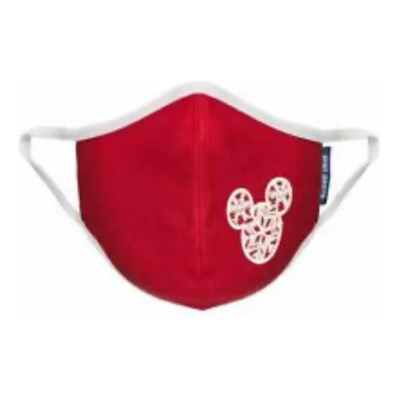 Tapaboca Rojo De Mickey Para Niñas Y Adultos