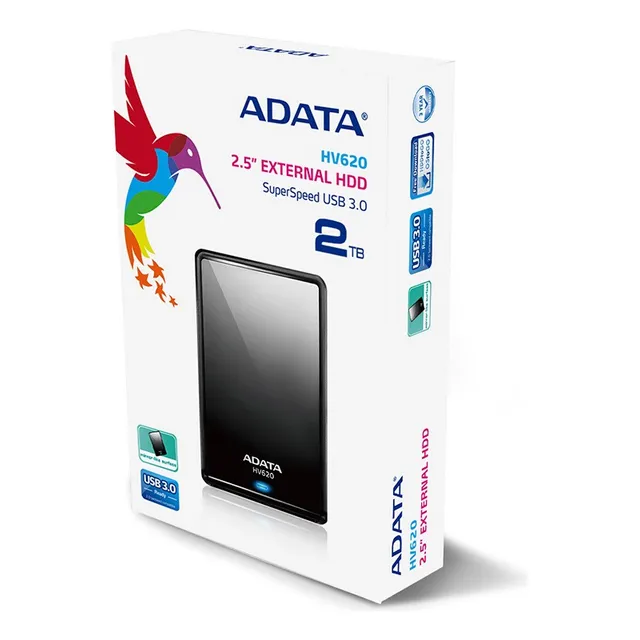 Disco Duro Externo 2tb Adata Hv620s Portatil Usb 3.0 Delgado