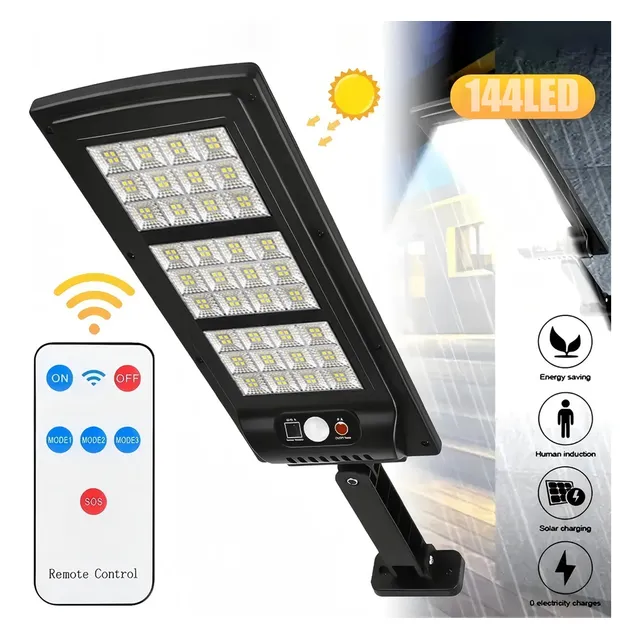 800w Reflector Solar Exterior Led Lampara 144leds Luminarias