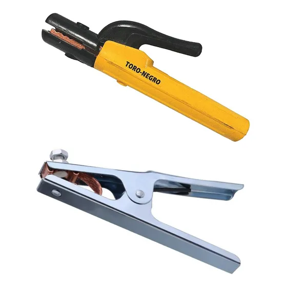 Pinza Porta Electrodo + Pinza Tierra 500 Amp Soldadura Solda
