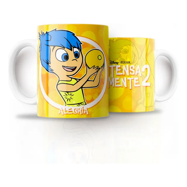 Tazón Intensamente Ennui,tristeza, Alegría, Furia, Ansiedad
