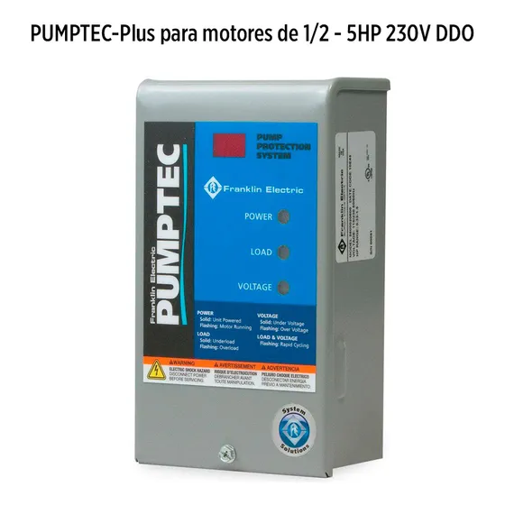 Pumptec-plus Para Motores De 1/2 - 5hp 230v Ddo
