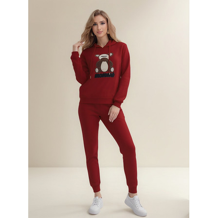 Conjunto Dama Pants Y Suéter Con Gorro Cómodo Cálido Suave Conjunto Dama Pants Y Suéter Con Gorro Cómodo Cálido Suave