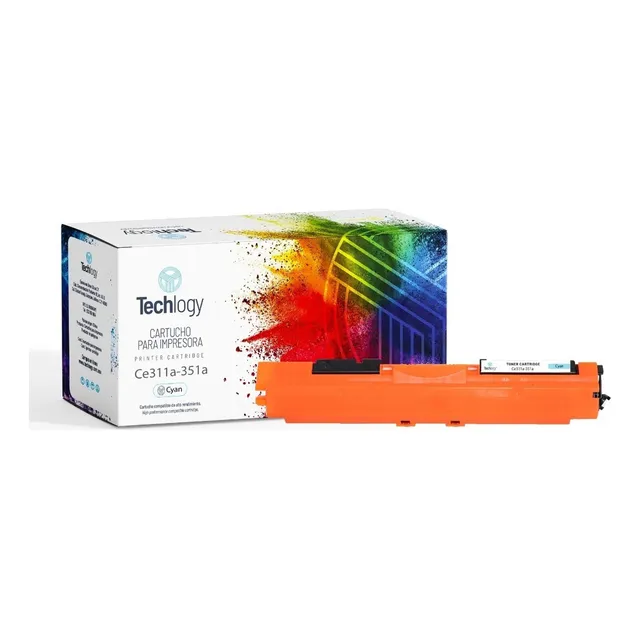 Toner Techlogy Ce311a /cf351a Compatible Cp1025 1025nw M176 Tinta Cian
