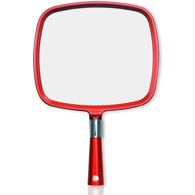 Espejo Rojo De Mano Mango - Espejo Grande Peluquería, ...