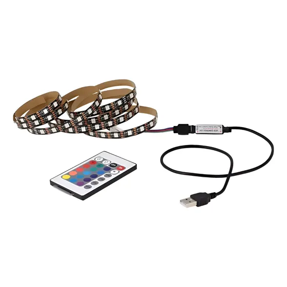 Cinta Rgb Tira Led Usb Para Tv Control Remoto