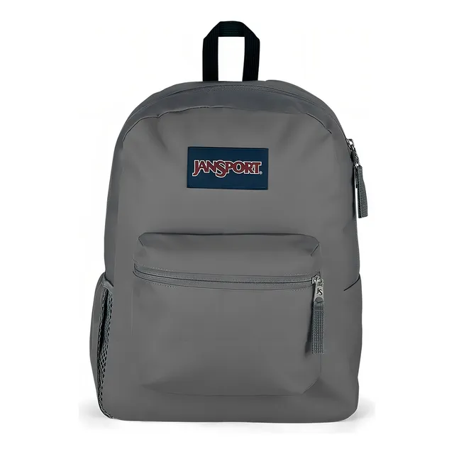 Mochila urbana JanSport Cross Town color gris diseño lisa 25L