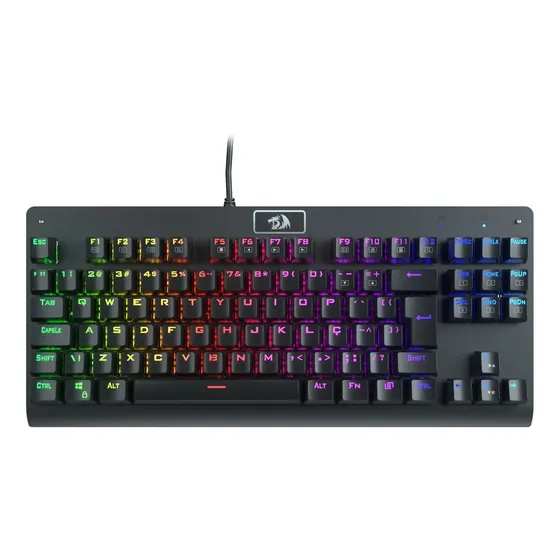 Teclado Mecânico Gamer Redragon Dark Avenger, Rgb, Switch Outemu Blue, Abnt2 - K568
