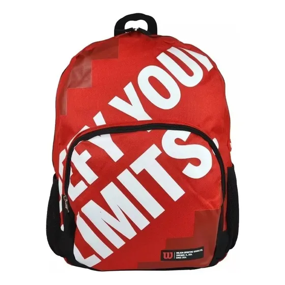 Bolso Wilson Rojo Morral Urban Mochila Escolar Impermeable