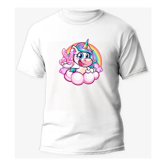 Remera Infantil Arta Game Unicornio - Personalizada