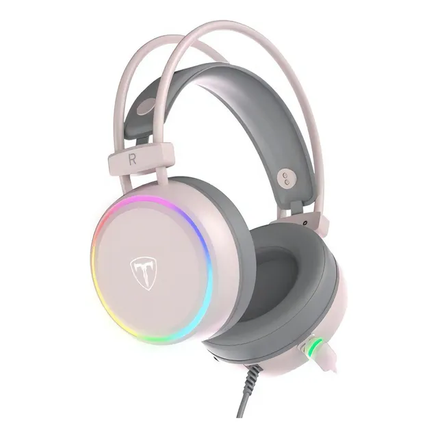 Headset T-dagger Sona Pink T-rgh304p Audio 7.1 Usb - Rgb