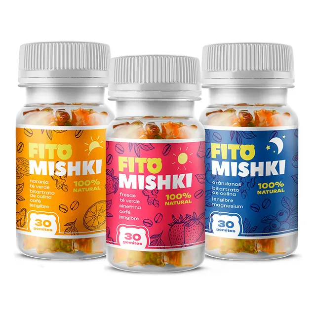 Fito Mishki Gomitas Para Adelgazar Bajar Peso Pack 3 Frascos