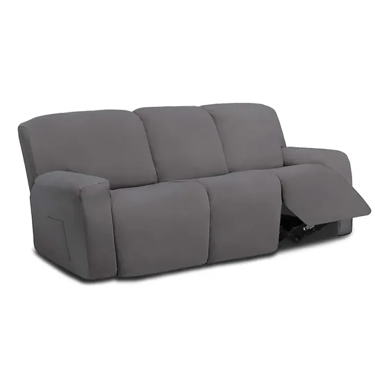 Funda Elastica Microfibra Sofa Reclinable Seccional 3 Cuerpo