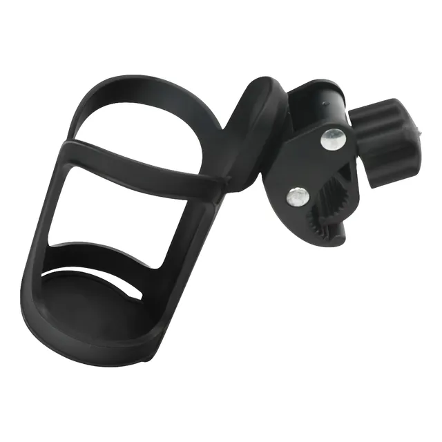 Porta Vaso Plástico Universal Color Negro Moto Bicicleta 