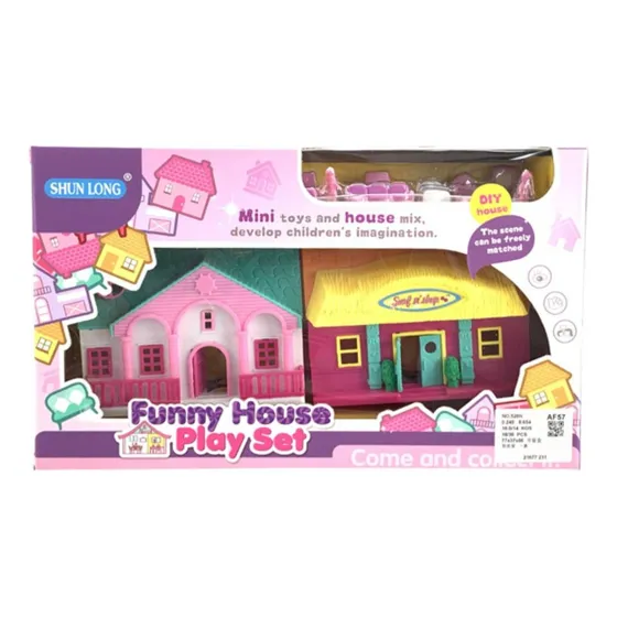 Casa De Muñecas Funny House Con Accesorios 2161337