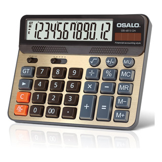 Calculadora De Mesa Pendancy Os-6815gn Display Lcd De 12 Díg Calculadora De Mesa Pendancy Os-6815gn Display Lcd De 12 Díg
