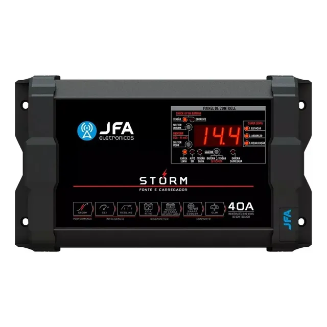 Jfa 40a Storm - Fonte Carregador Digital Carga Flutuante